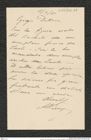Nachlass Franz Steindachner, Brief von Alberto Perugia an Franz Steindachner (08.02.1881), Inv.Nr. 392.04, Seite 1